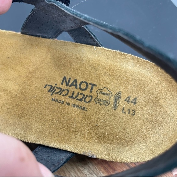 Naot Womens Kayla Black Ankle Strap Sandals Size 13 Medium (B, M) - Picture 6 of 6